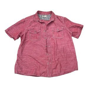 Woolrich Red Heather Sports Cotton Button Down XL